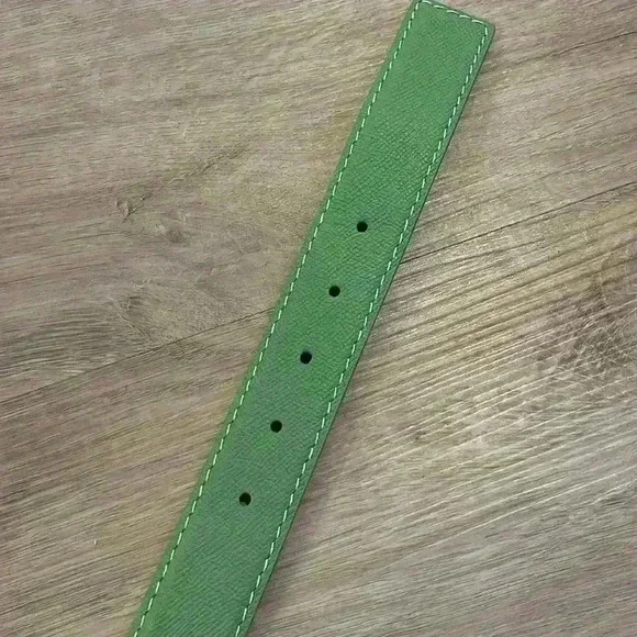 L.E.N Epsom Leather Belt - Apple - Picture 8 of 10